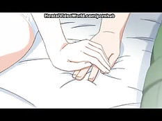 Парнишка оттрахал на кровати и на полу красивую хентай девушку