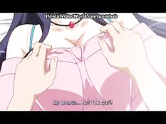 Парнишка оттрахал на кровати и на полу красивую хентай девушку