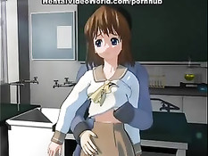 Он уложил хентай девку на парту и трахнул в химическом кабинете