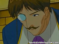 Хентай девка занимается с парнем анальным и вагинальным сексом