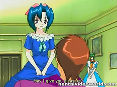 Хентай девка занимается с парнем анальным и вагинальным сексом