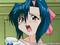 Хентай девка занимается с парнем анальным и вагинальным сексом