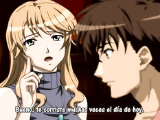 Хентай блондинка в лесу сделала парню минет и подрочила грудью