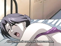 Привязал аниме девушку к кровати и отлизал возбуждённый клитор