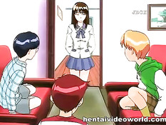 Ребята связали девчонку и заставили участвовать в буккаке оргии