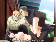 Мужики поймали хентай девчонку и отодрали её на свежем воздухе