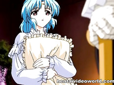 Он вставил член между больших сисек девушки и кончил ей на лицо