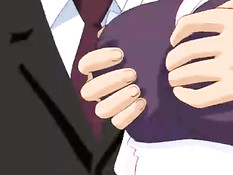 Буккаке с грудастой хентай горничной в железнодорожном вагоне