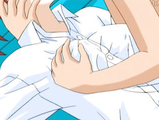 Мальчик трахает вибратором связанную хентай девочку и её подругу