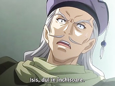 Хентай девушка с розовыми волосами дрочила член большой грудью