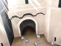 Хентай девушка с розовыми волосами дрочила член большой грудью