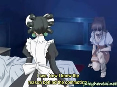 Две аниме лесбиянки трутся набухшими сосками и влажными кисками