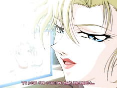 Хентай красотка с длинными волосами сделала минет и встала раком