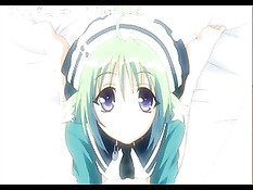 Служанка хентай увидела своего голого хозяина и отсосала ему член