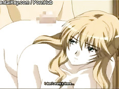 Зрелая хентай блондинка отсосала и трахнулась с парнем в позе 69