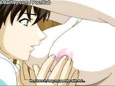 Парень в костюме наслаждается минетом и трахает сисястую девушку