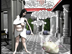 3D комикс о сексуальных приключениях голых беременных женщин