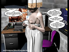 3D комикс о сексуальных приключениях голых беременных женщин