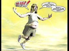 3D комикс о сексуальных приключениях голых беременных женщин