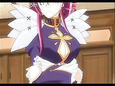 Ласкал большую грудь и письку хентай девке с красными волосами