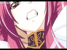 Ласкал большую грудь и письку хентай девке с красными волосами