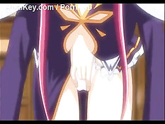 Ласкал большую грудь и письку хентай девке с красными волосами