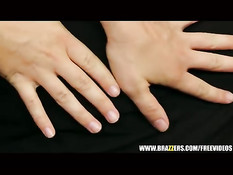 Грудастая блондинка в очках Krissy Lynn трахается с лысым парнем