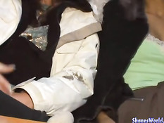 Ночная ебля с девушкой на катере плывущем по реке в Амстердаме