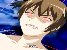 Заставил грудастую хентай малышку отсосать и насадил на свой хуй