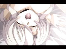 Сисястые хентай лесбиянки трутся сиськами и ебутся в позе ножницы