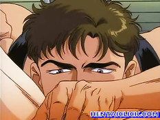 Хентай гей похитил пацана и анально оттрахал привязав к кровати