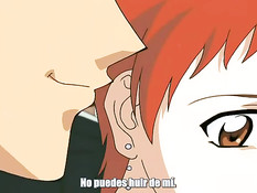 Хентай девке сделали куннилингус в вагоне метро и трахнули раком