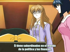 Хентай девке сделали куннилингус в вагоне метро и трахнули раком