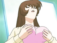 Хентай девке сделали куннилингус в вагоне метро и трахнули раком