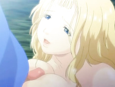 Две грудастые хентай девушки довели очкарика до бурного оргазма