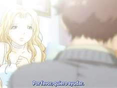 Две грудастые хентай девушки довели очкарика до бурного оргазма