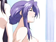 Хентай лесбиянки занимаются сексом в палате и ебутся с пареньком