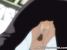 Господин поставил раком и оттрахал во влагалище хентай горничную