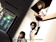 Umemaro 3D секс парня с двумя сексуальными сисястыми девушками