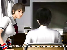 Umemaro 3D секс парня с двумя сексуальными сисястыми девушками