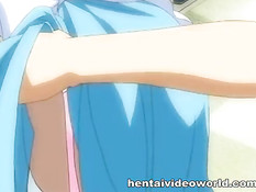 Он всунул вибратор сексуальной хентай горничной и отодрал раком