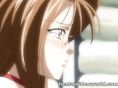 Он всунул вибратор сексуальной хентай горничной и отодрал раком