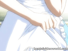 Он всунул вибратор сексуальной хентай горничной и отодрал раком