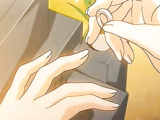 Сделал куннилингус грудастой хентай малышке и оттрахал её сверху