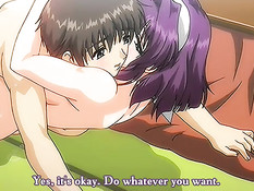 Сделал куннилингус грудастой хентай малышке и оттрахал её сверху