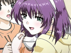 Сделал куннилингус грудастой хентай малышке и оттрахал её сверху