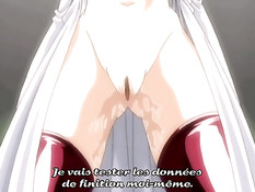 Две грудастые хентай девчонки по очереди прыгают на члене парня