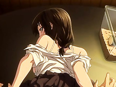 Парень оттрахал свою аниме девчонку на кухне и на свежем воздухе