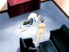 Парень оттрахал аниме девушку с синими волосами и залил спермой