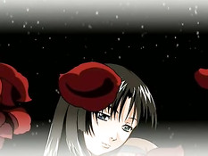 Парень оттрахал аниме девушку с синими волосами и залил спермой